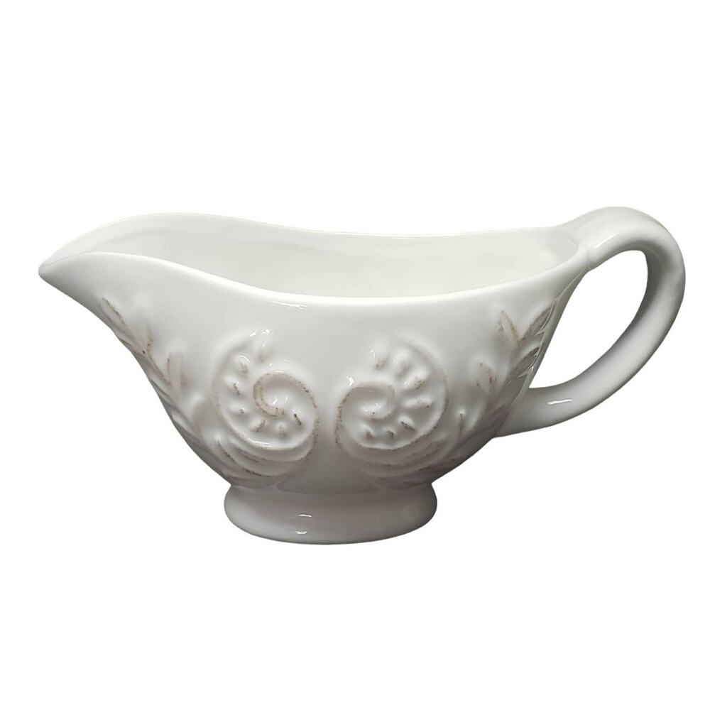 Avon Vintage Gravy Boat / Serving Bowl Dish with Scroll Design Kitchen Decor